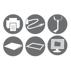 Set of Footplates VE Stainless Steel