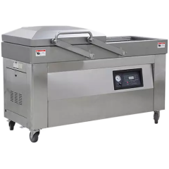 Αυτόματη μηχανή συσκευασίας κενού διπλού θαλάμου HVC-610S/2A Αυτόματη μηχανή συσκευασίας κενού διπλού θαλάμου HVC-610S/2A